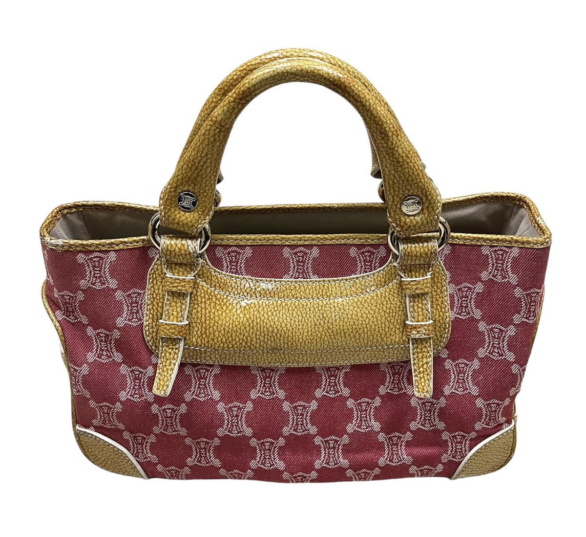 Celine Vintage CELINE PARIS Monogram Handbag x Rare Size ONE SIZE - 4 Thumbnail