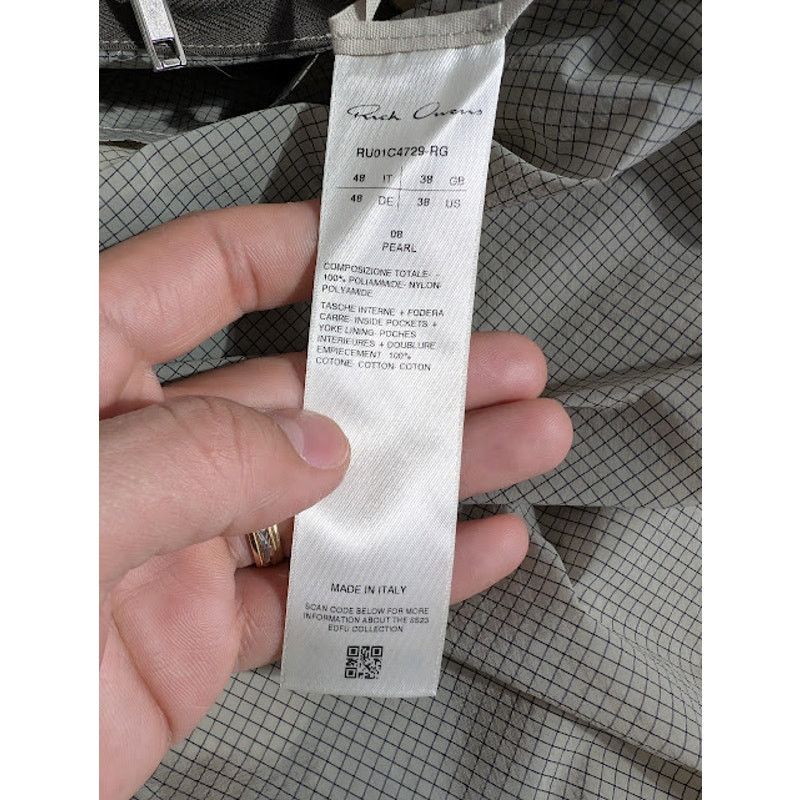Rick Owens o1rshd1 Outershirt in Pearl Size US M / EU 48-50 / 2 - 15 Thumbnail