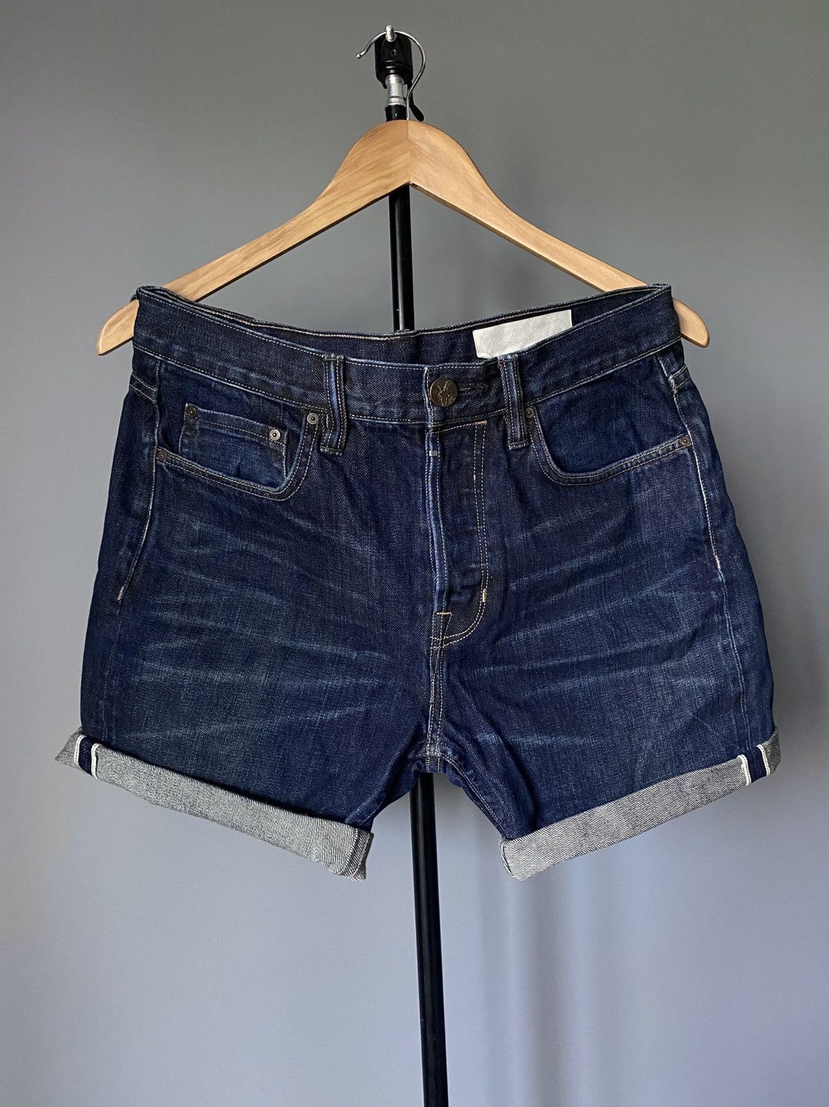 Allsaints Allsaints Deathstar Iggy Selvedge Distressed Denim Shorts Size US 32 / EU 48 - 3 Thumbnail