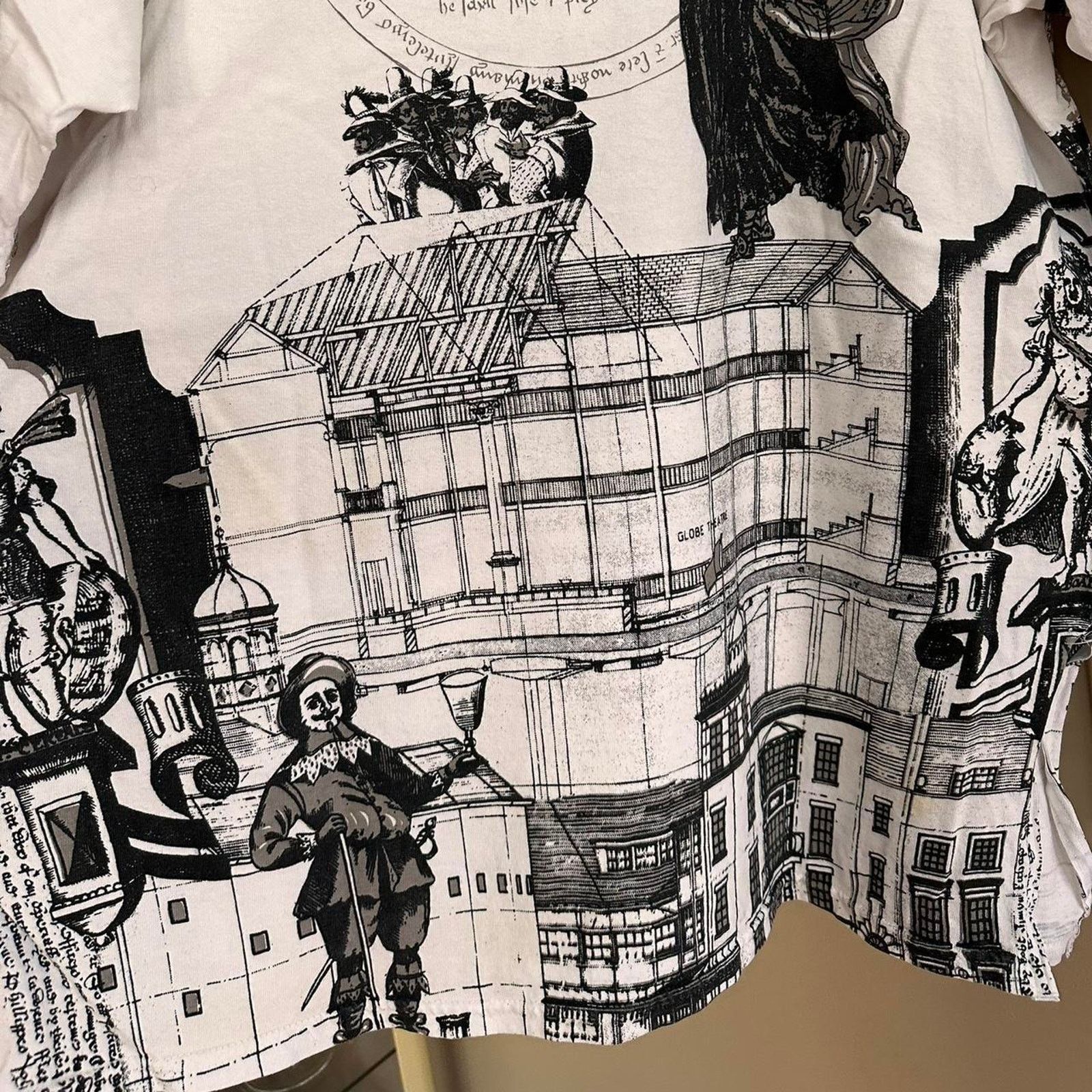 Gildan × Vintage Vintage Shakespeare All Over Print Shirt Size US XL / EU 56 / 4 - 7 Thumbnail