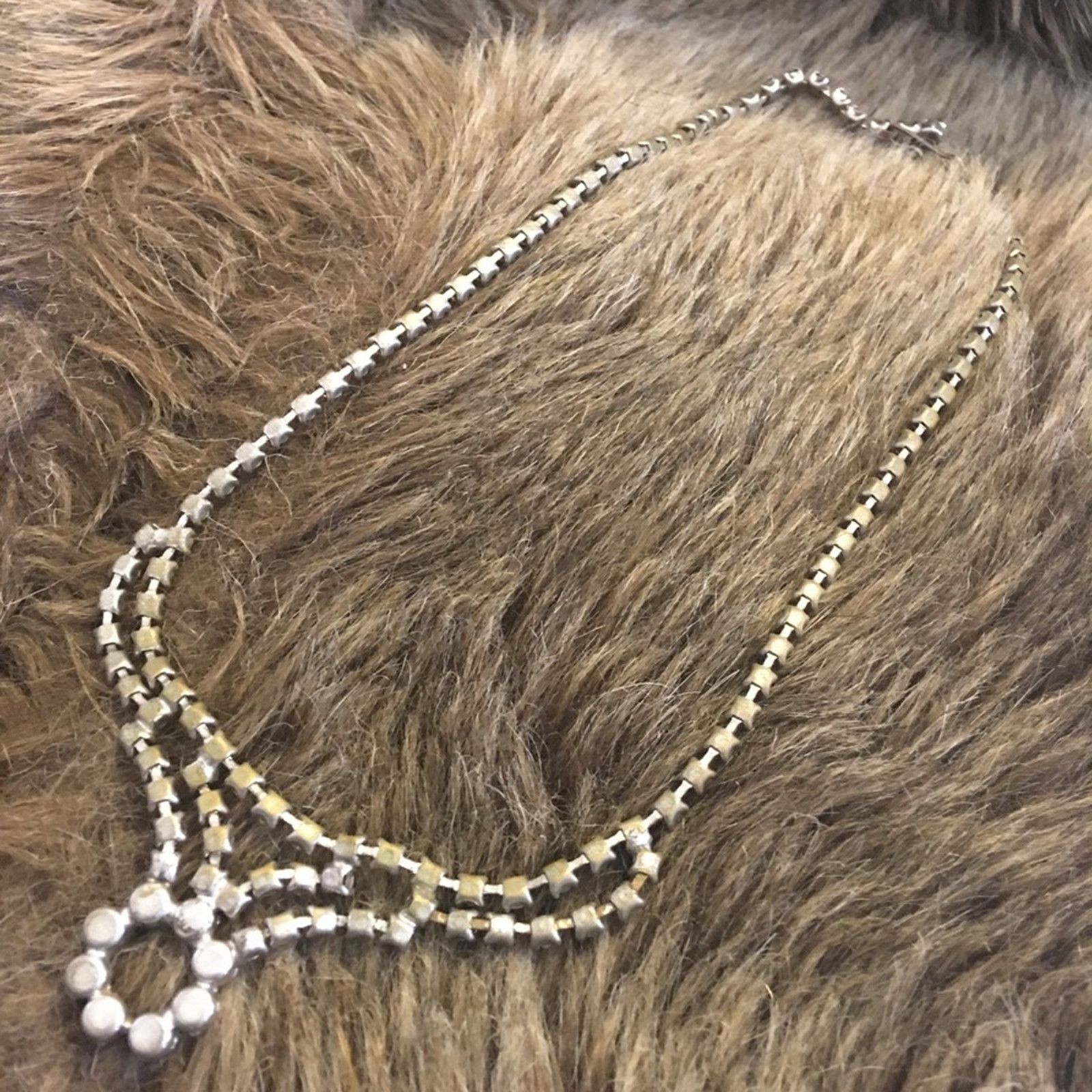 Vintage Vintage elegant clear rhinestone choker necklace Size ONE SIZE - 9 Thumbnail