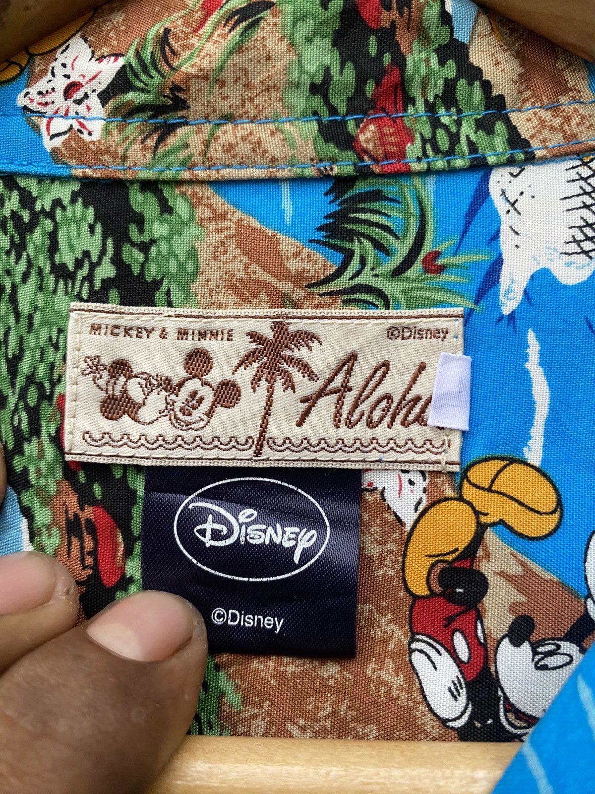 Disney × Vintage Vintage aloha disney mickey full print hawaiian shirt Size US L / EU 52-54 / 3 - 9 Thumbnail