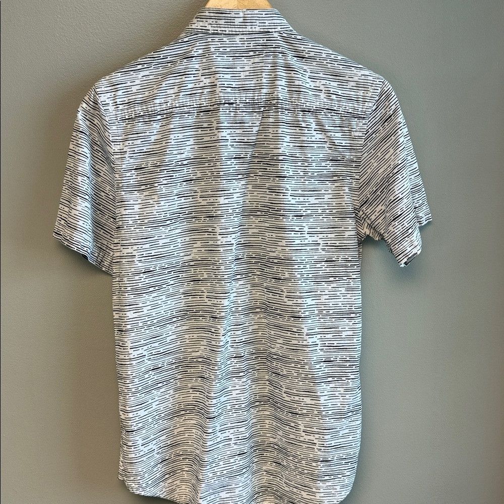 Topman Topman Classic Fit Shirt S Black White Pattern Cotton Short Size US S / EU 44-46 / 1 - 5 Thumbnail