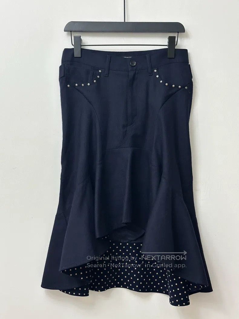 Junya Watanabe Junya Watanabe size S Irregular Polka Dot Mermaid Half Ski Size 23" - 3 Thumbnail