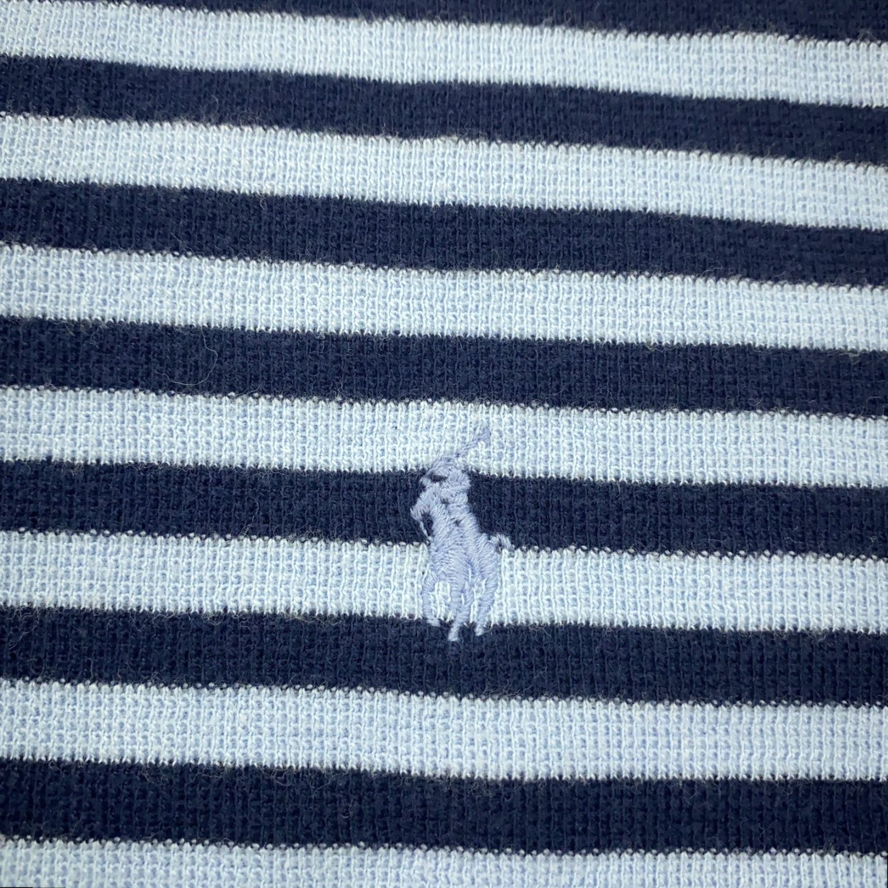 Polo Ralph Lauren VINTAGE Polo Ralph Lauren Polo Shirt Mens 2XL Blue Striped Cotton Short Sleeve Casual Golf Tennis Size US XXL / EU 58 / 5 - 2 Thumbnail
