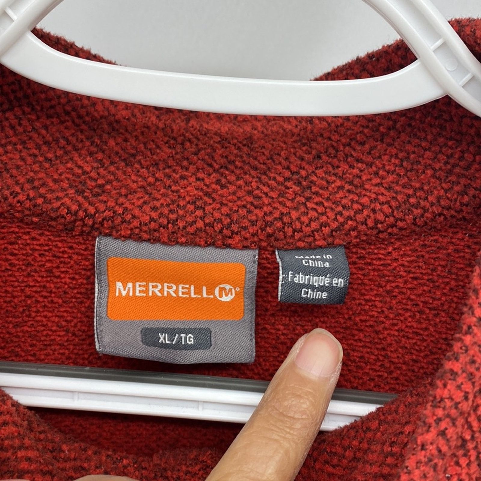 Merrell Merrell quarter zip casual pullover orange red gorpcore XL Size US XL / EU 56 / 4 - 2 Thumbnail