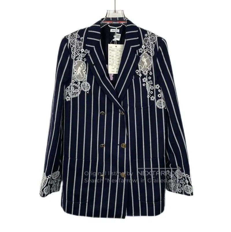 Thom Browne Thom Browne Women's Navy Wool Jacket . Size XS / US 0-2 / IT 36-38 - 1 Thumbnail