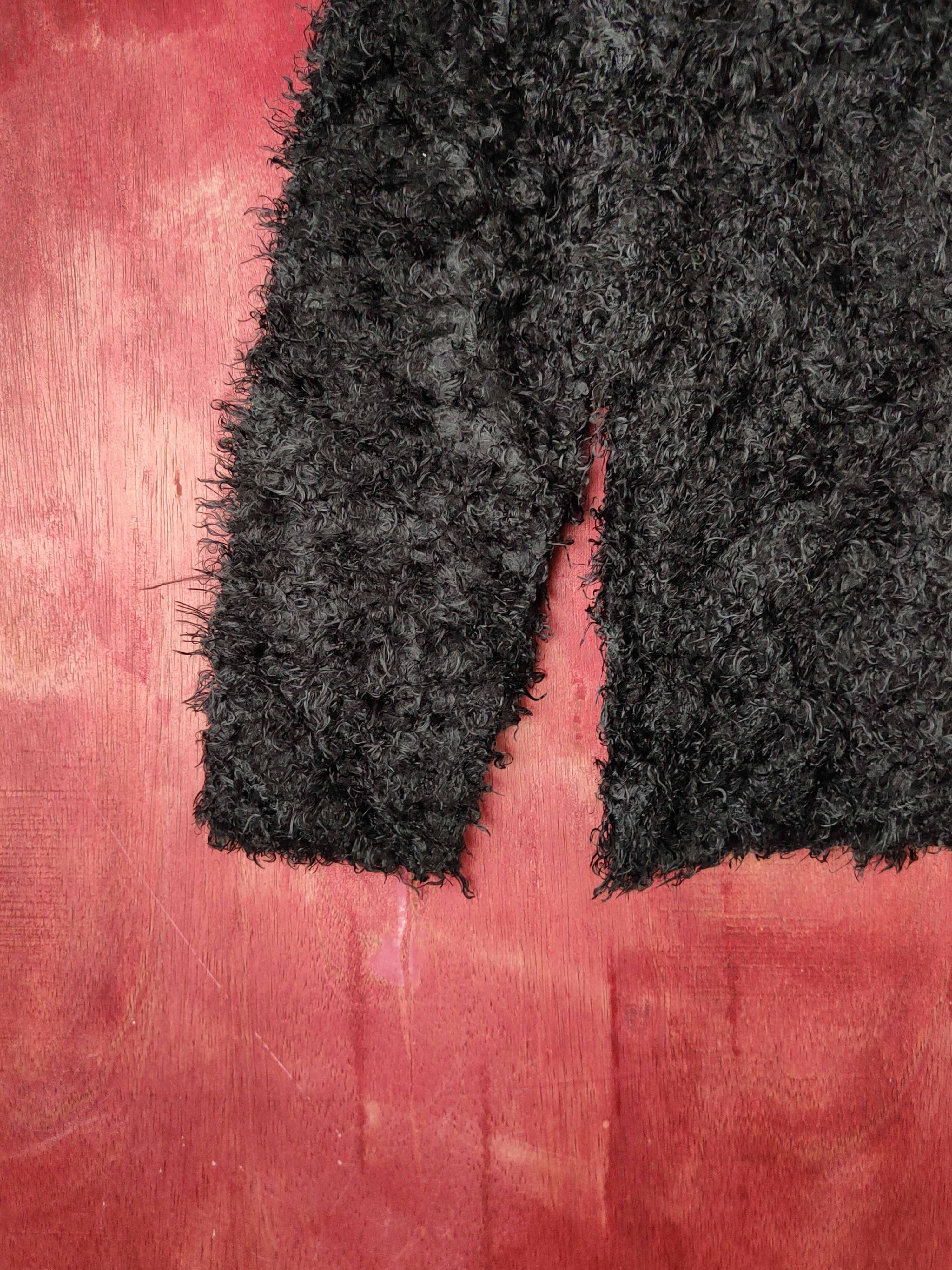 Homespun Knitwear Sureve Black Shag Shaggy Fur Mohair Knitwear #S181885 Size M / US 6-8 / IT 42-44 - 4 Thumbnail