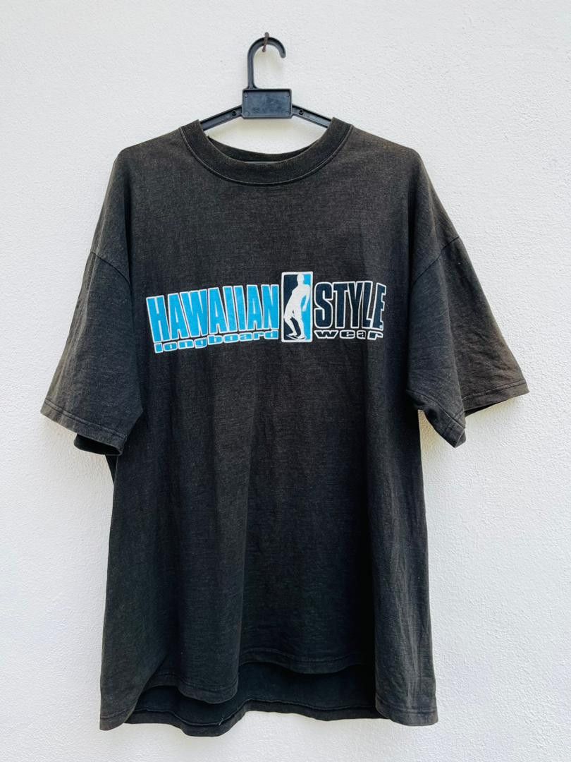 Japanese Brand × Vintage Vintage 90s Hawaiian Longboard Streetwear Fashion Style Size US XL / EU 56 / 4 - 1 Thumbnail