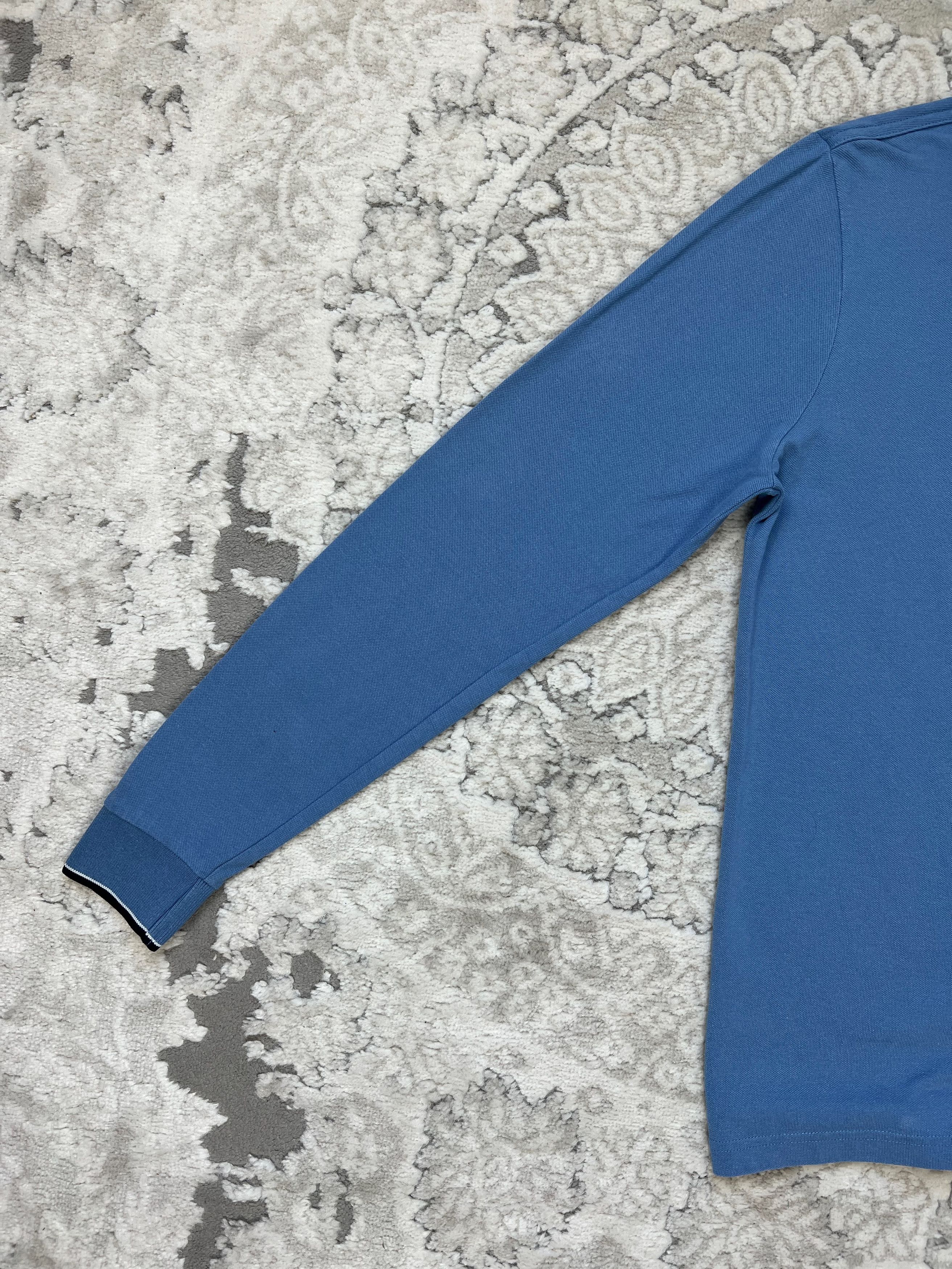 Kappa Kappa Long Sleeve Polo Shirt Blue M Size US M / EU 48-50 / 2 - 10 Thumbnail