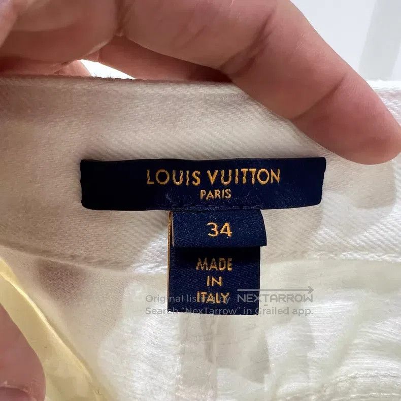 Louis Vuitton Louis Vuitton Solid logo mid-rise straight leg jeans Size US 34 / EU 50 - 3 Thumbnail