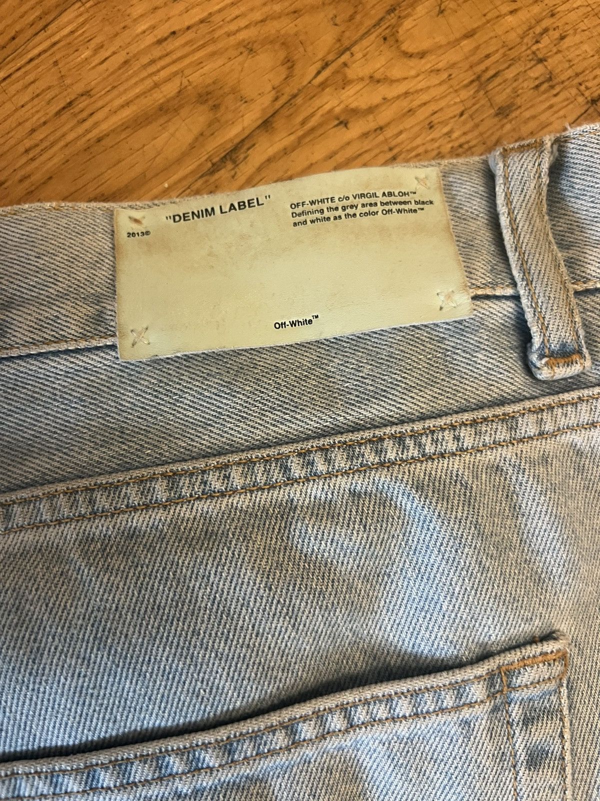 Off-White Off-White cropped raw denim jeans size 34 Size US 34 / EU 50 - 9 Thumbnail