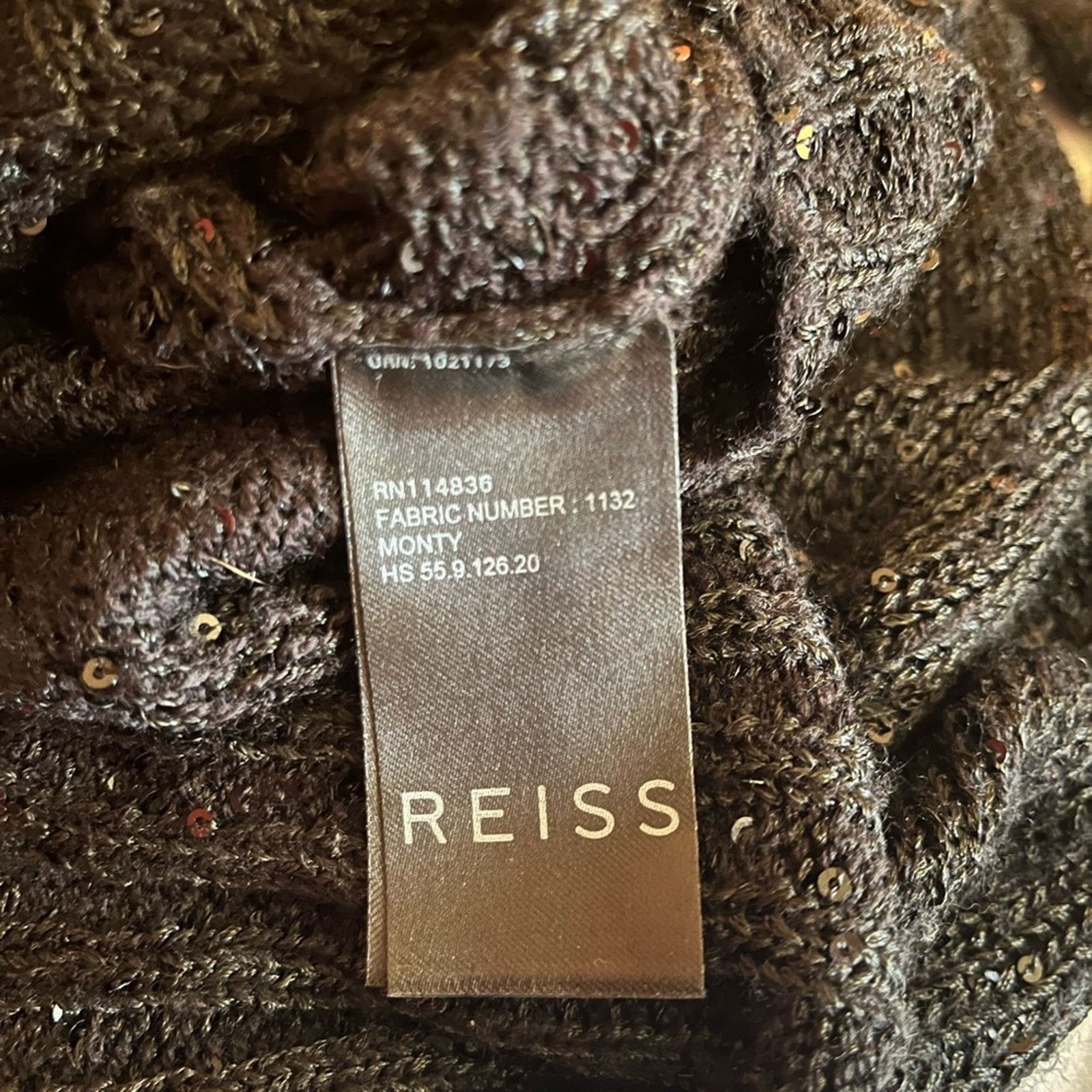 Reiss Reiss V Neck Sweater Sequins Black Size Small Size S / US 4 / IT 40 - 5 Thumbnail