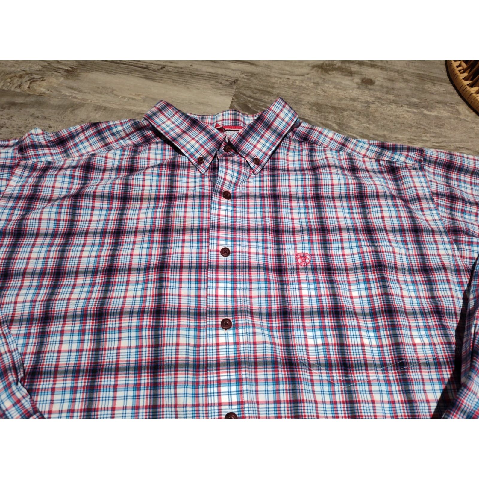 Ariat Ariat Pro Series Matthew Shirt Men's 2XL XXL Plaid Long Sleeve Button Down EUC Size US XXL / EU 58 / 5 - 5 Thumbnail