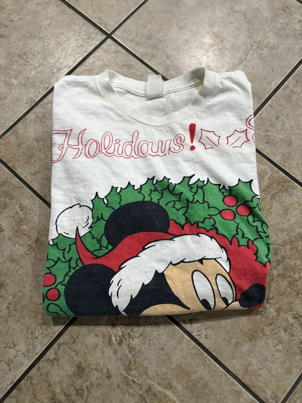 Disney × Vintage Vintage happy holidays tee Size US XL / EU 56 / 4 - 1 Thumbnail