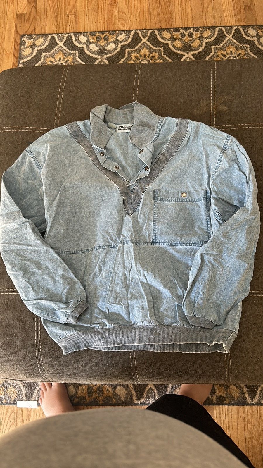 Vintage Vintage 80’s Zeppelin Men’s Shirt. Size US M / EU 48-50 / 2 - 1 Thumbnail