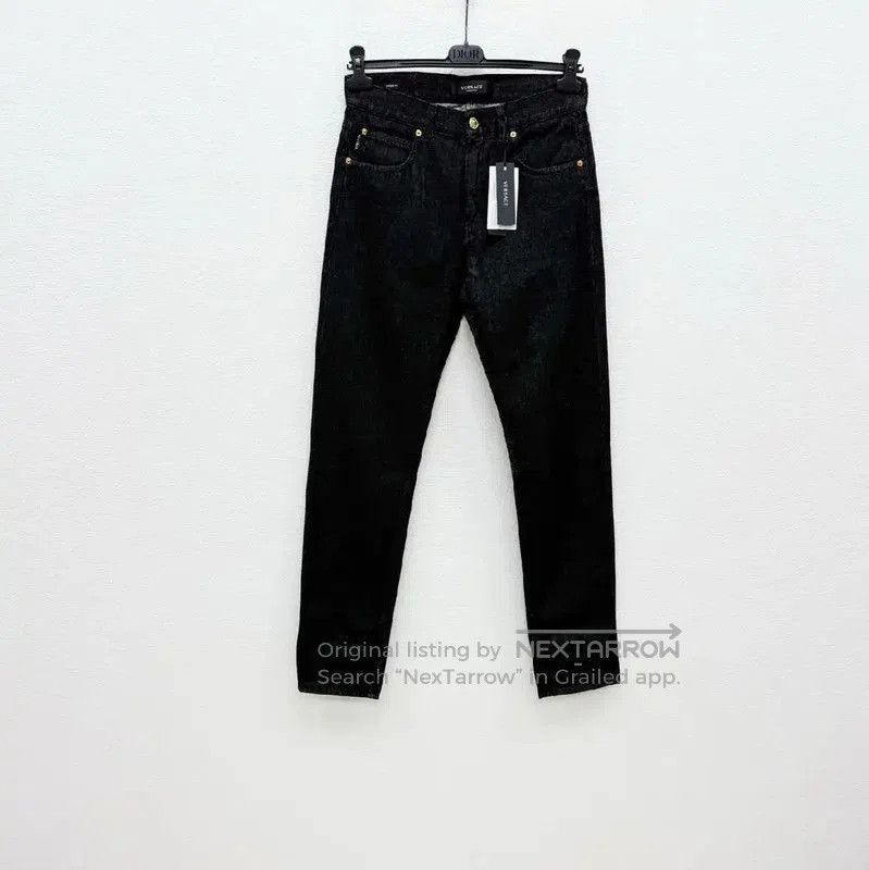 Versace Black Denim Casual Pants for Men .