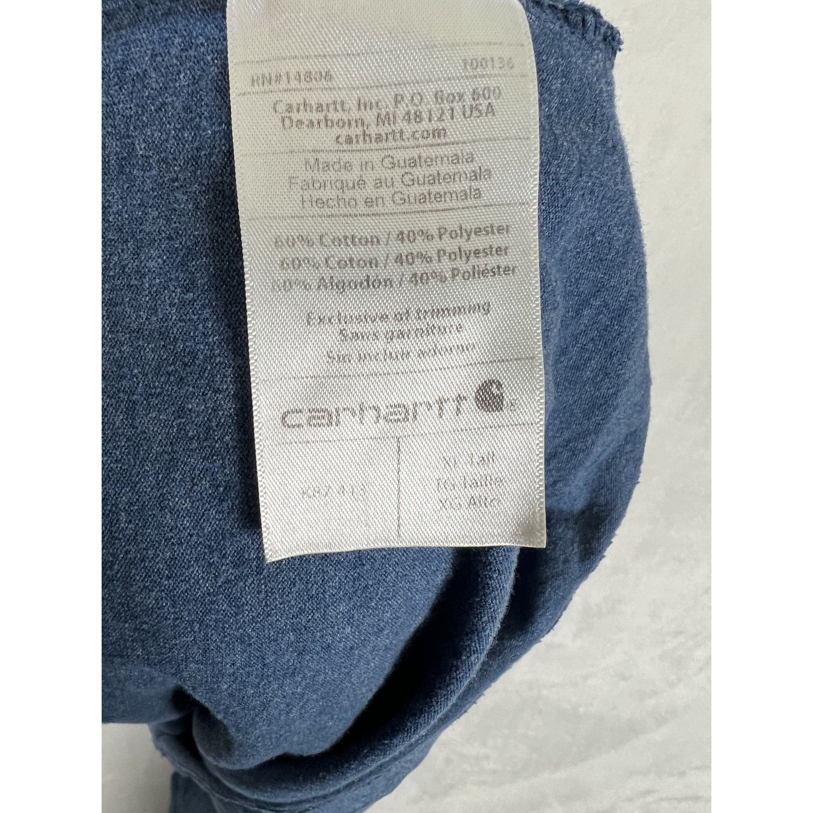 Carhartt Vintage Carhartt Heather Blue Pocket Shirt Size XL Tall Work Size US XL / EU 56 / 4 - 10 Thumbnail