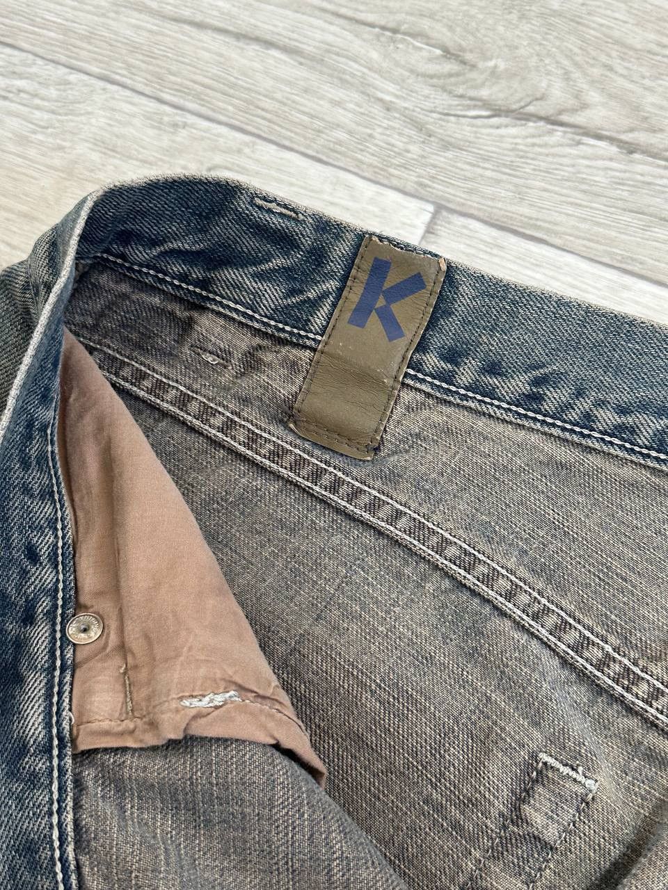 Kenzo Archive Kenzo Homme Mud Wash Tinted Denim Straight Pants W34 Size US 38 / EU 54 - 9 Thumbnail