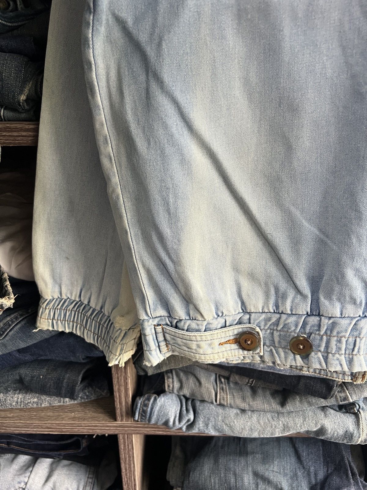 Other 🔥Vintage Distressed Calro Valentino Status Denim Jacket Size US M / EU 48-50 / 2 - 7 Thumbnail