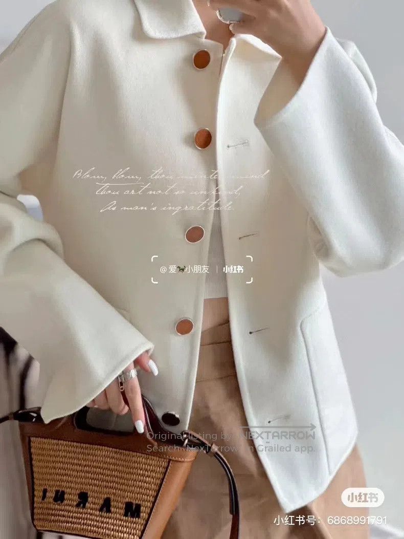 Hermes Hermes Oatmeal Double-faced Cashmere Overcoat Size XS / US 0-2 / IT 36-38 - 7 Thumbnail