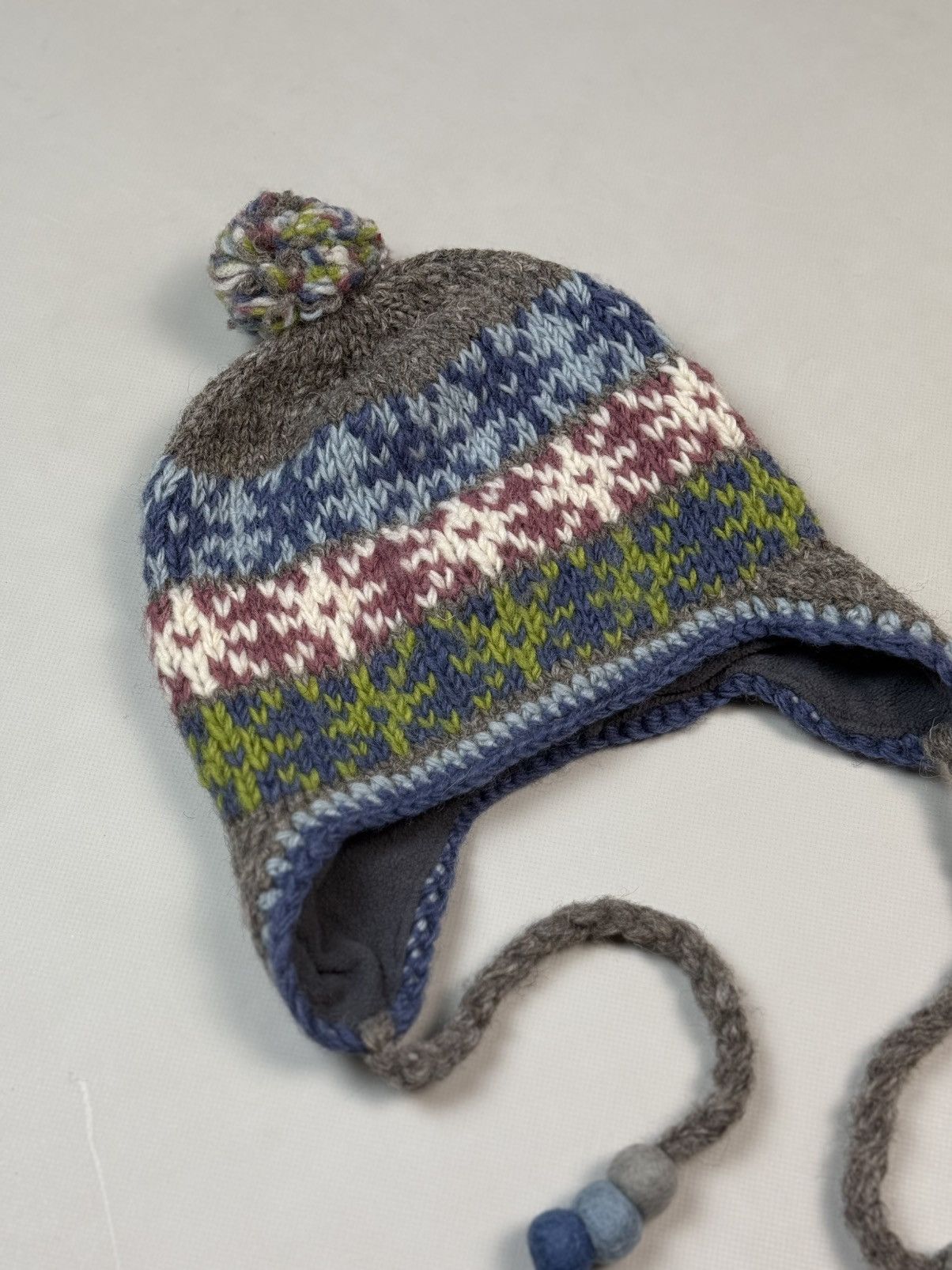 Other Pachamama Nordic Hand Knitted Ear Flap Wool Hat One Size Size ONE SIZE - 5 Thumbnail