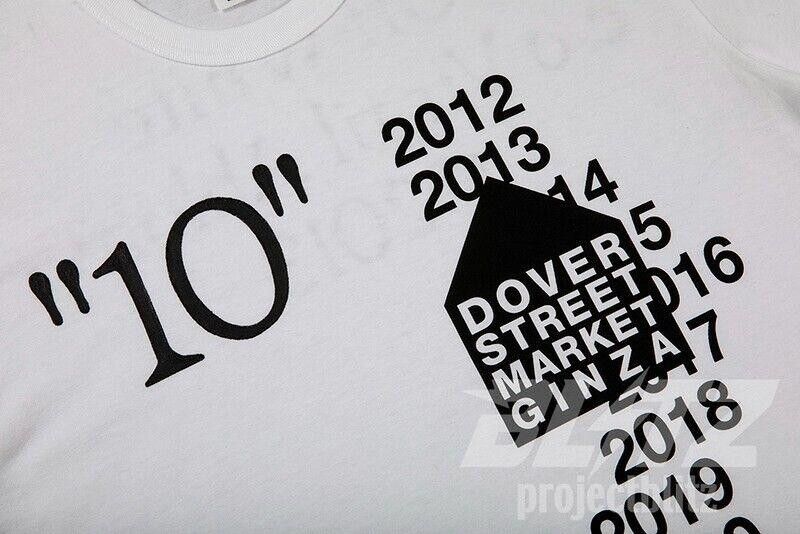 Designer DOVER STREET MARKET GINZA OFF-WHITE TEE WHITE L 2022 T-SHIRT Size US L / EU 52-54 / 3 - 4 Thumbnail