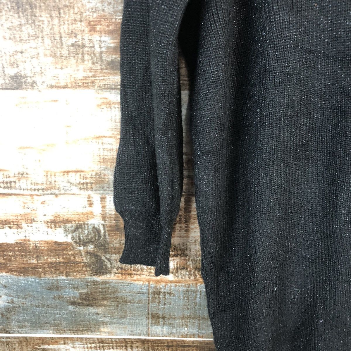 Homespun Knitwear × Japanese Brand DL R.P.S Black long Knitwear #C735 Size M / US 6-8 / IT 42-44 - 15 Thumbnail