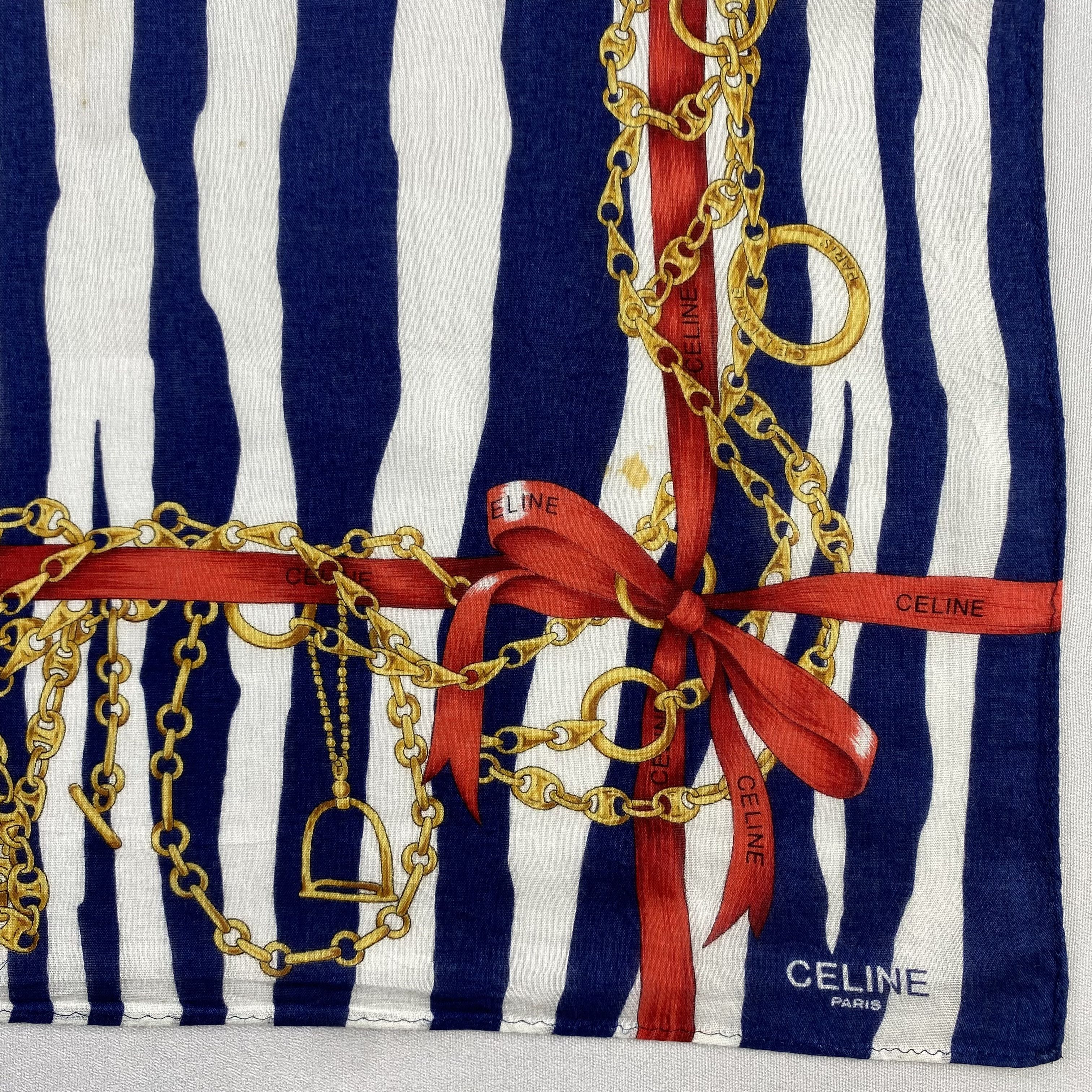 Celine × Vintage Celine Neckerchief / Bandana / Handkerchief-P1848 Size ONE SIZE - 3 Thumbnail