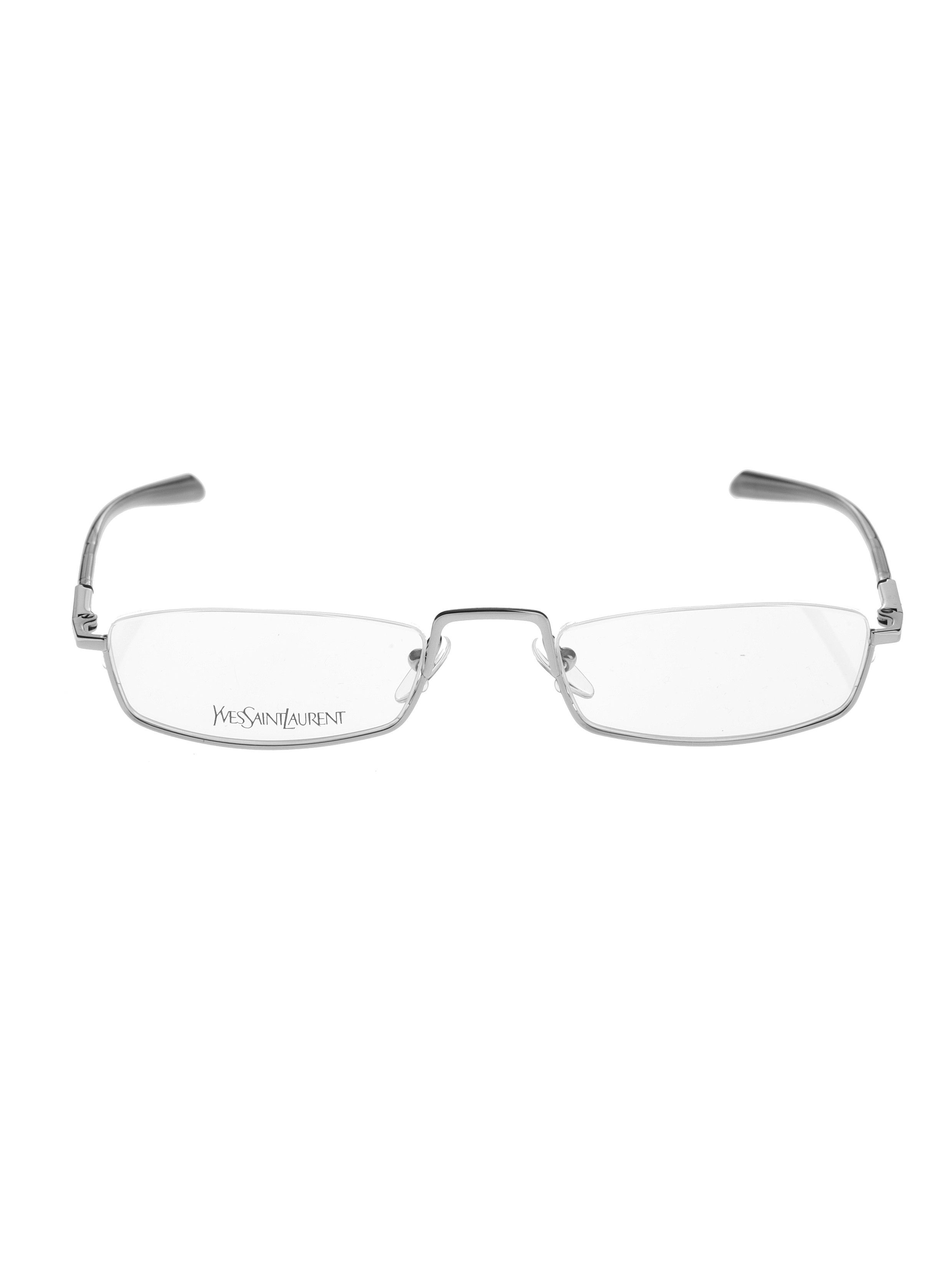 Yves Saint Laurent Yves Saint Laurent '90s Silver Flat Glasses Size ONE SIZE - 2 Thumbnail