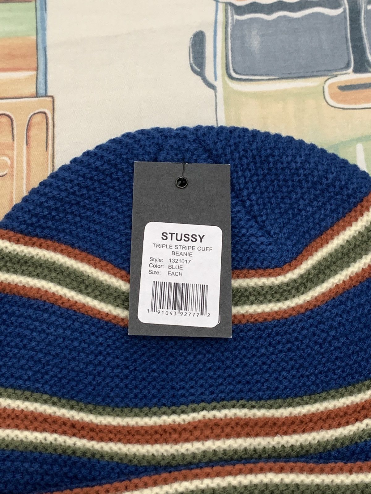 Stussy Stussy beanie Triple stripe cuff Size ONE SIZE - 3 Thumbnail
