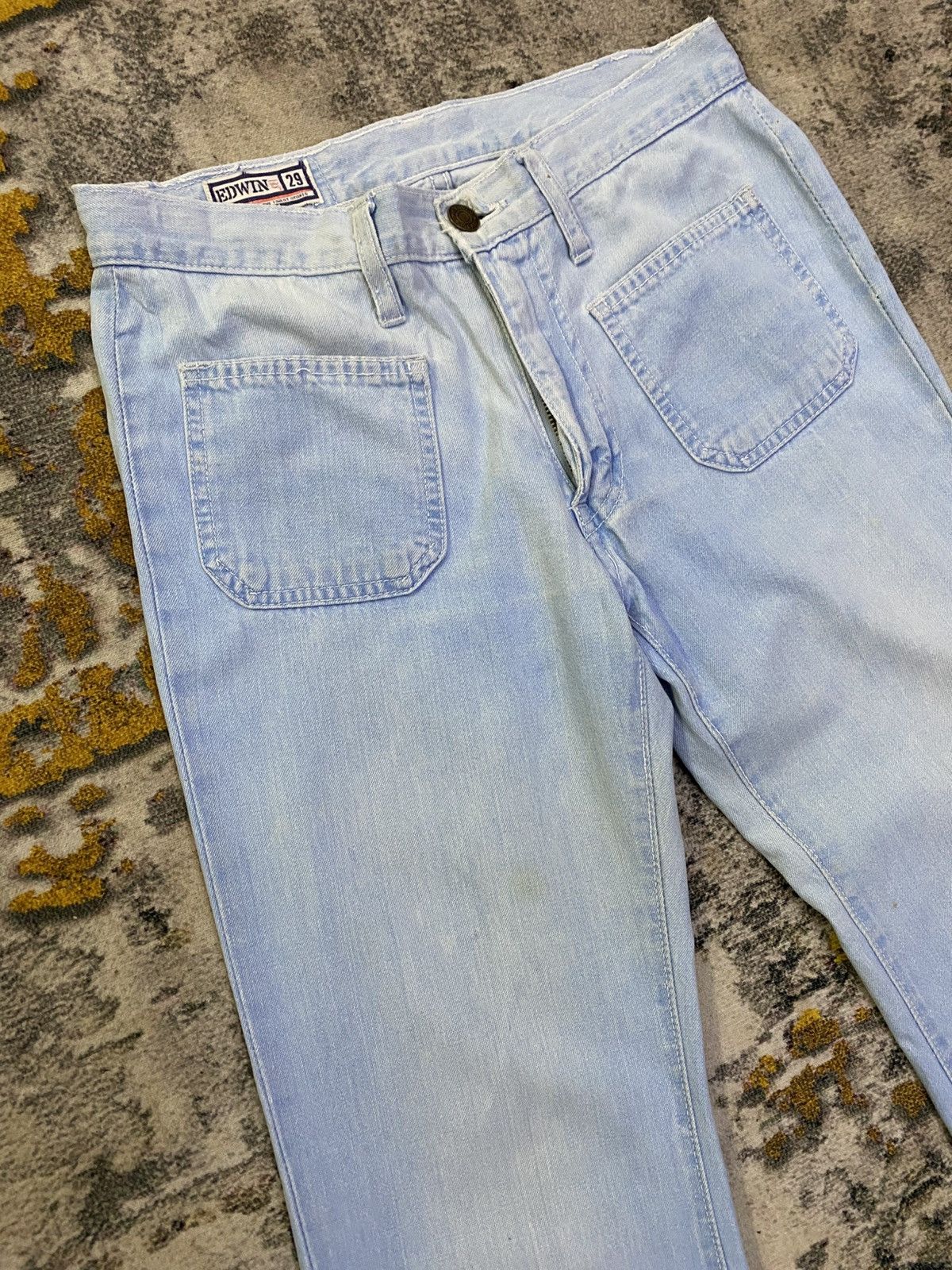 Edwin × If Six Was Nine × Vintage Vintage 70s Edwin Flared Denim Size US 29 - 2 Thumbnail