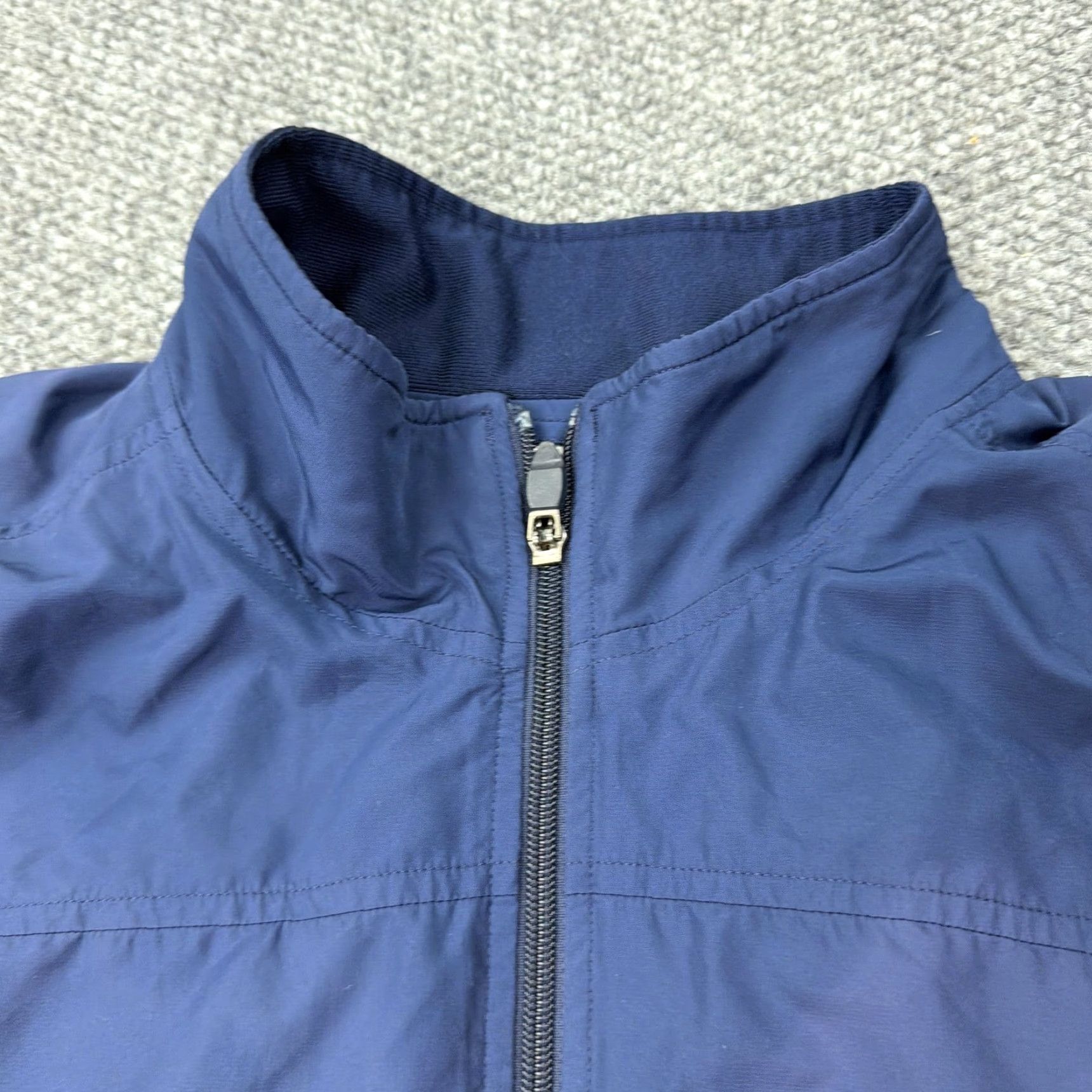 Adidas Adidas Jacket Mens 2XL Blue Full Zip Windbreaker 3 Stripes Athletic Lined Size US XXL / EU 58 / 5 - 3 Thumbnail