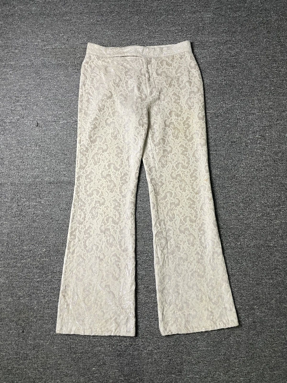 Vintage GUCCI Embossed Wide Leg Pants (61)
