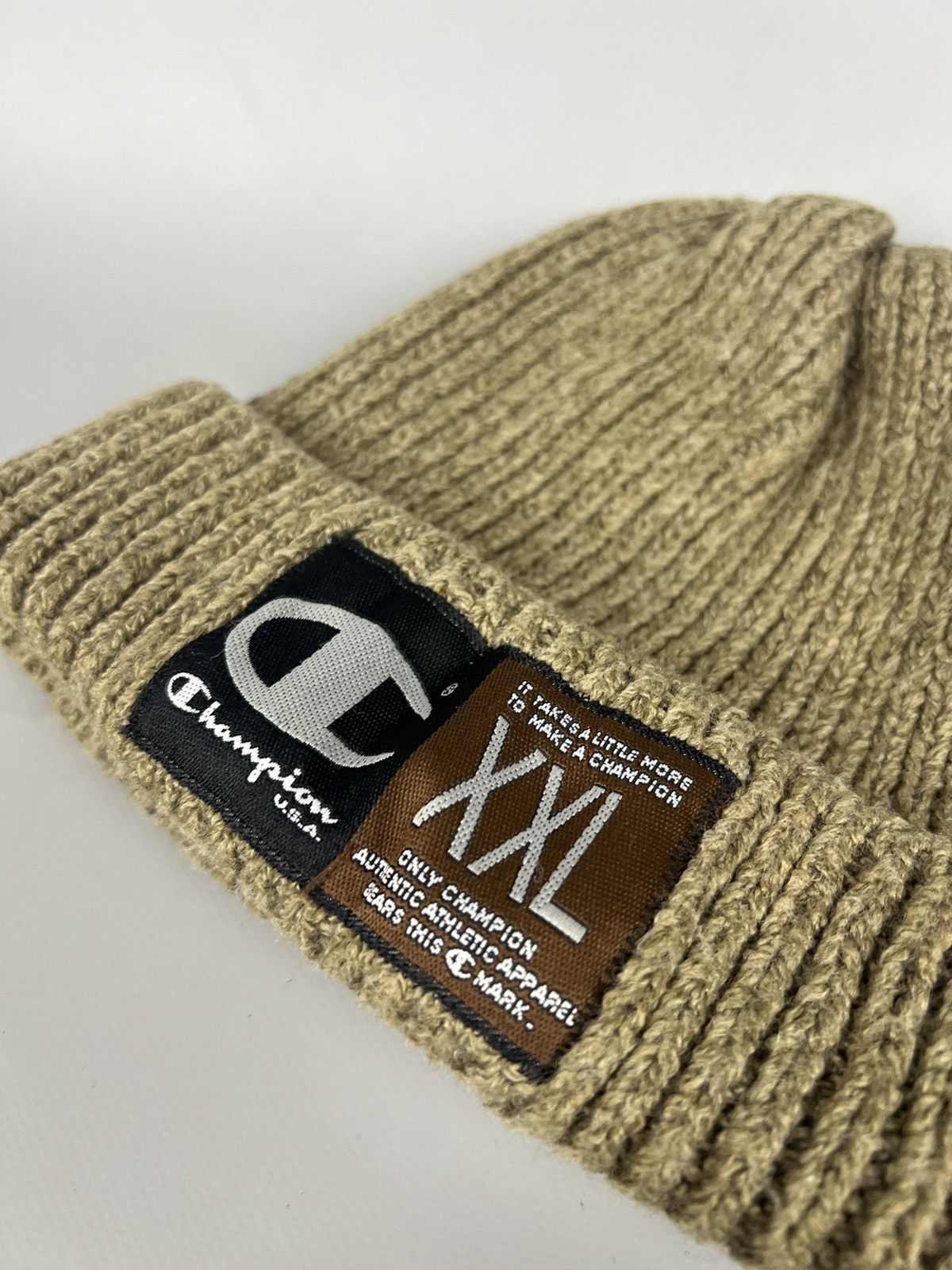 Champion Vintage Champion big logo beanie hat Size ONE SIZE - 4 Thumbnail