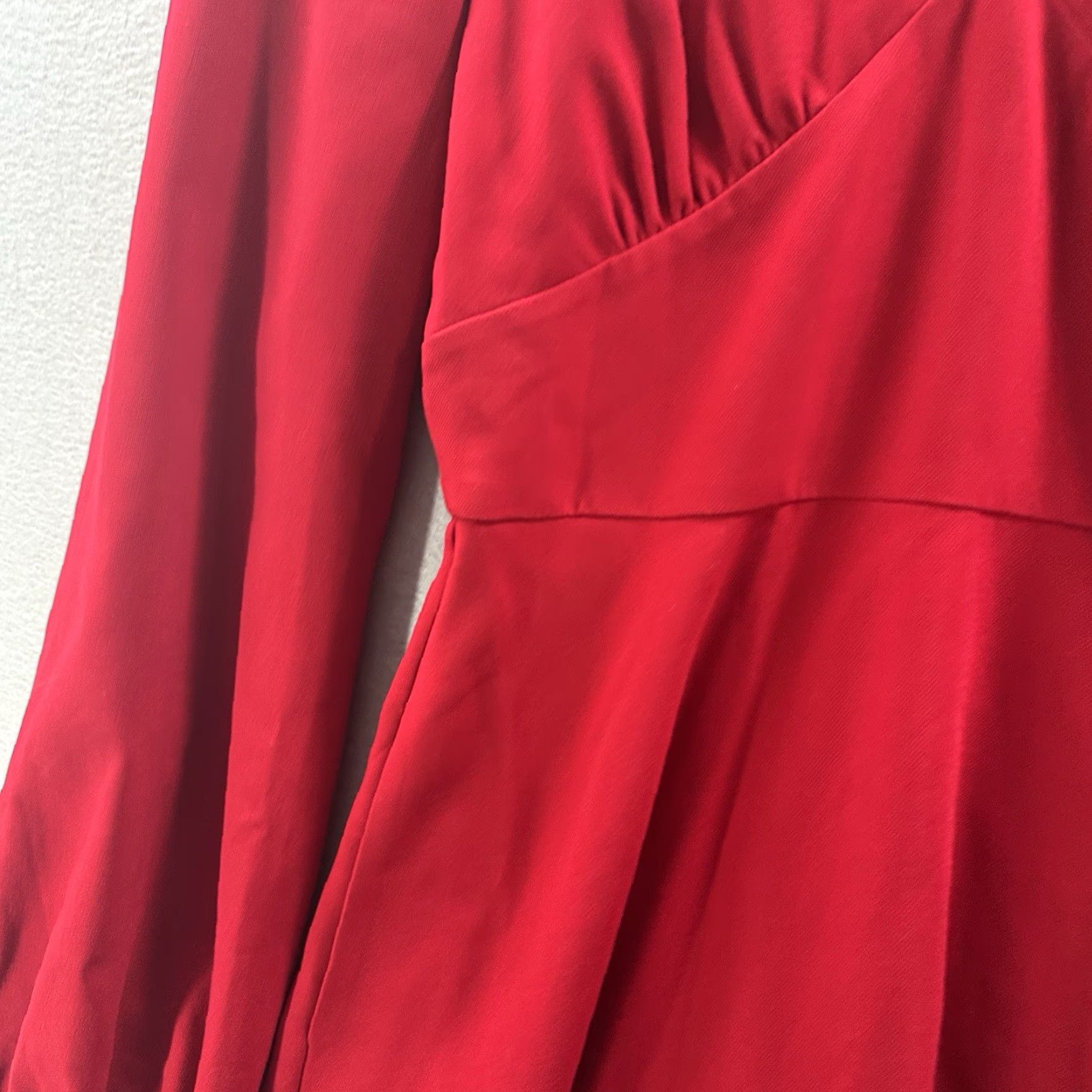 Black Halo Black Halo Dress Womens 8 Fit & Flare Dress V-Neck Knee Length Red - Formal, Party/Cocktail, Wedding, Workwear Women XS-XL? Size M / US 6-8 / IT 42-44 - 7 Thumbnail