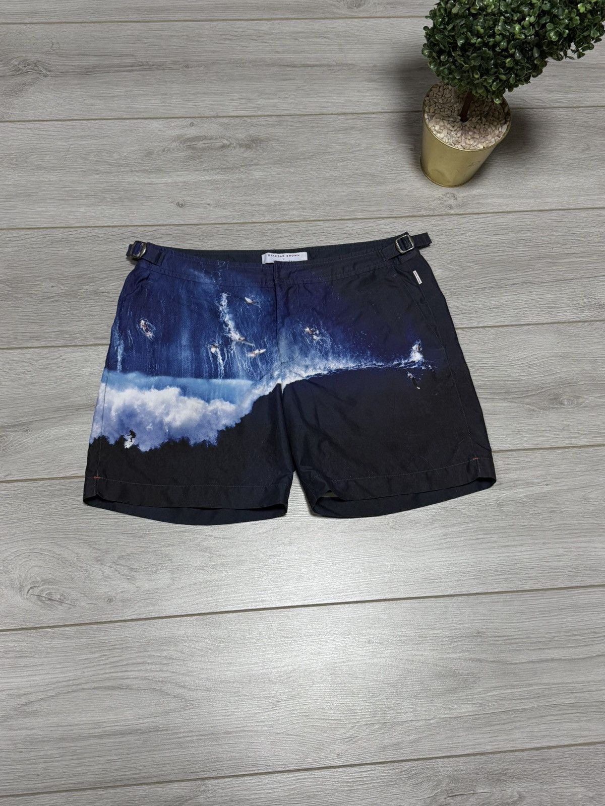 Orlebar Brown + Alex Maclean Swim Trunks Shorts sea wave