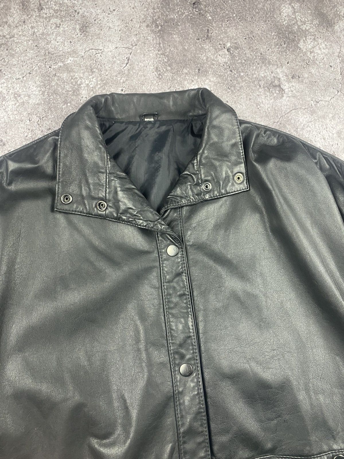 Genuine Leather × Vintage Vintage Bomber Leather Jacket RIRI zip Avirex Schott 70-80s Size US M / EU 48-50 / 2 - 3 Thumbnail
