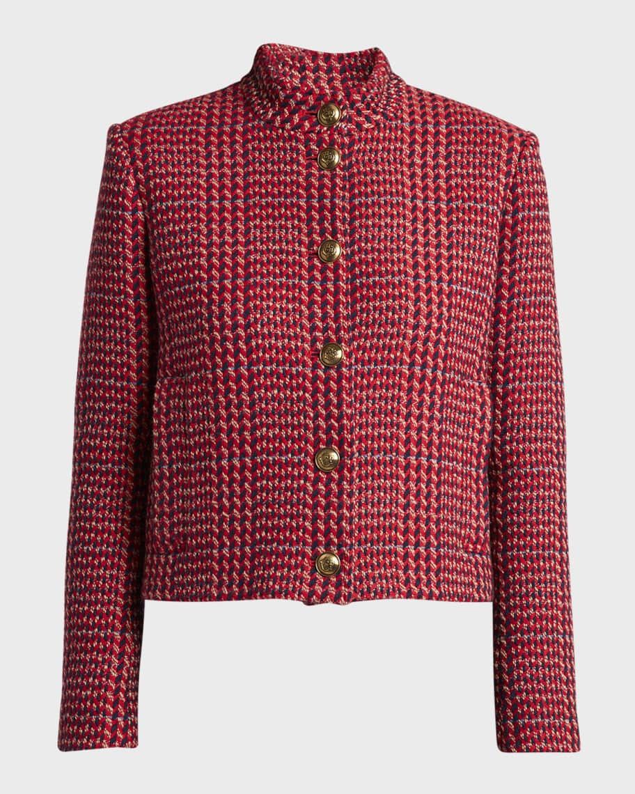 Loro Piana o1srvl11e1224 Giacca Ania Wool Jacket in Multicolor Size S / US 4 / IT 40 - 1 Thumbnail