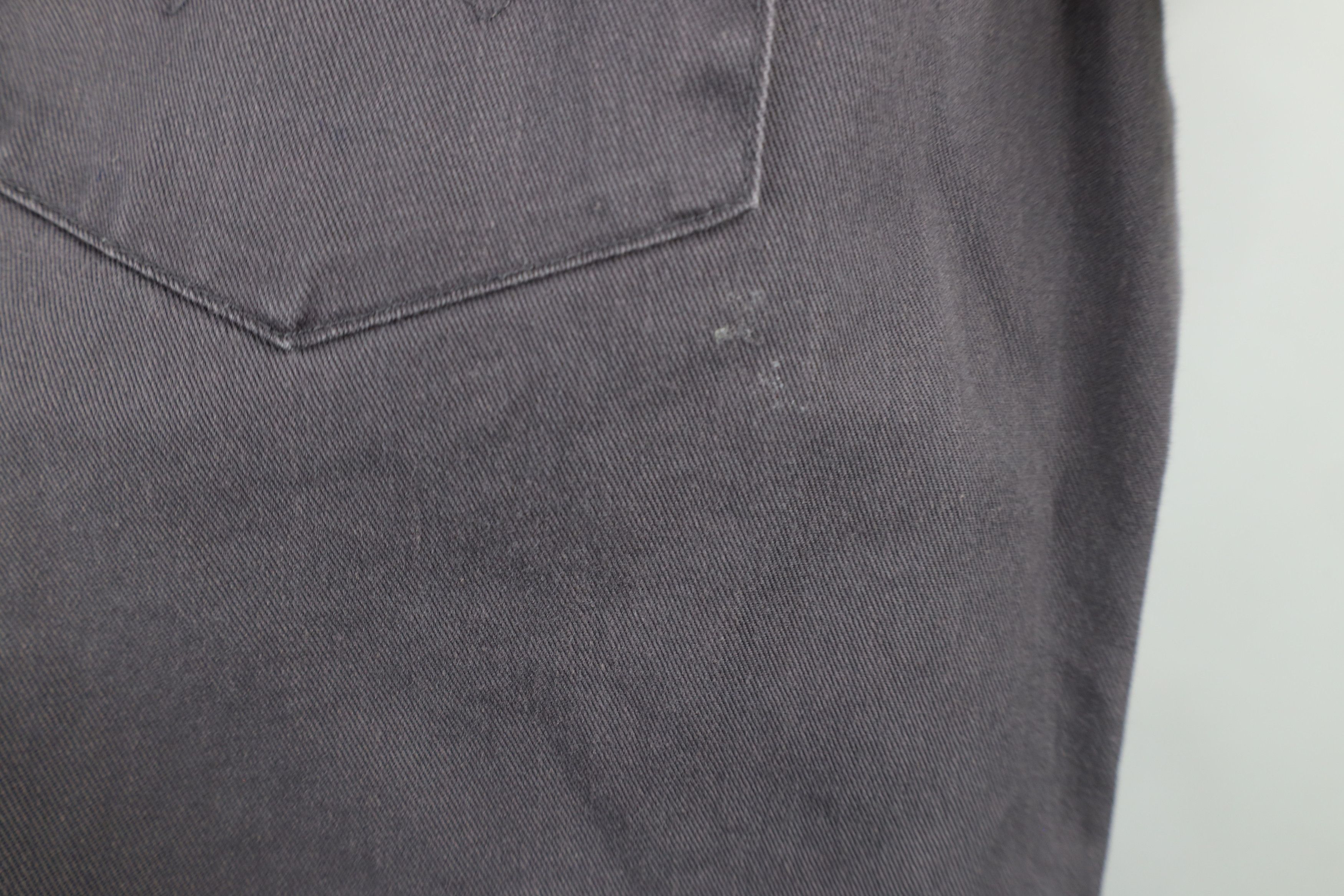 Vintage × Wrangler Vintage 90s Wrangler Western Cowboy Snap Button Shirt Gray Size US L / EU 52-54 / 3 - 5 Thumbnail