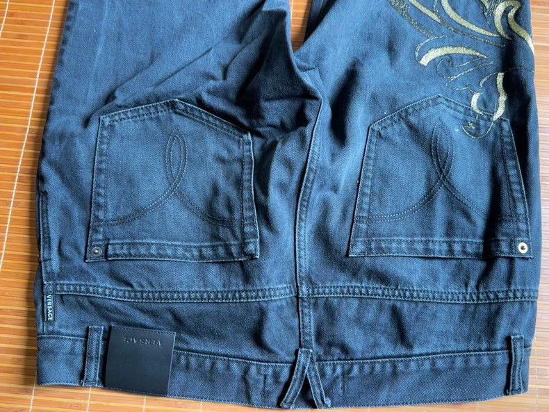 Versace Versace Gold thread embroidered jeans Size US 32 / EU 48 - 4 Thumbnail