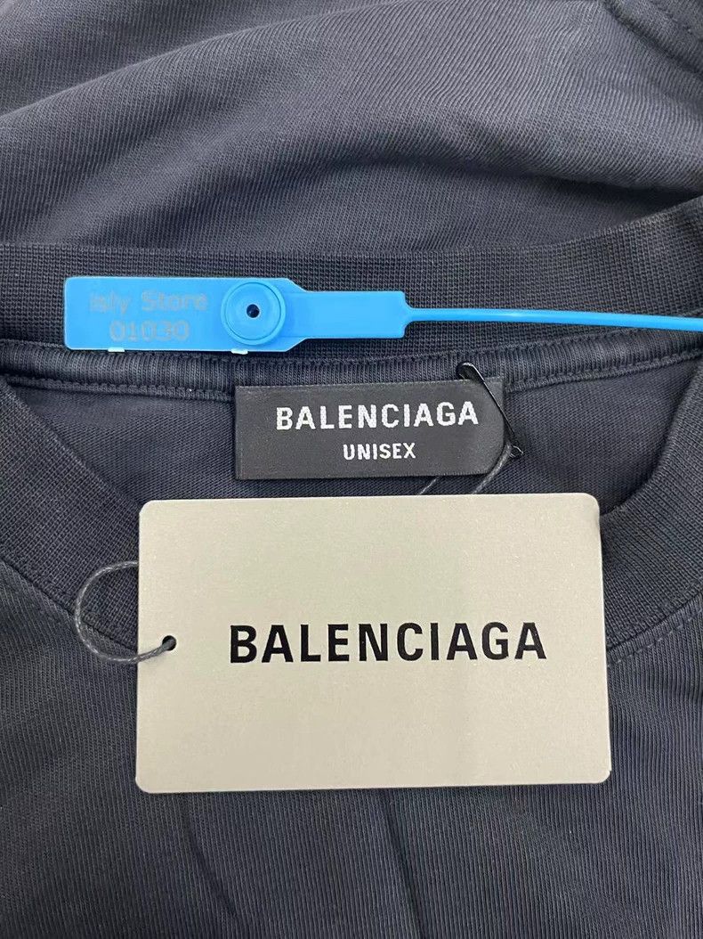 Balenciaga Balenciaga Logo Embroidered Crew Neck Short Sleeve Tee Size US XS / EU 42 / 0 - 5 Thumbnail