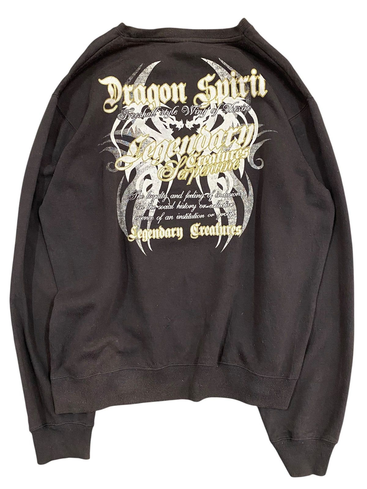 Japanese Brand Vintage “Dragon Spirit” Graphic Sweatshirt by Zeeky - LL Size US L / EU 52-54 / 3 - 1 Thumbnail