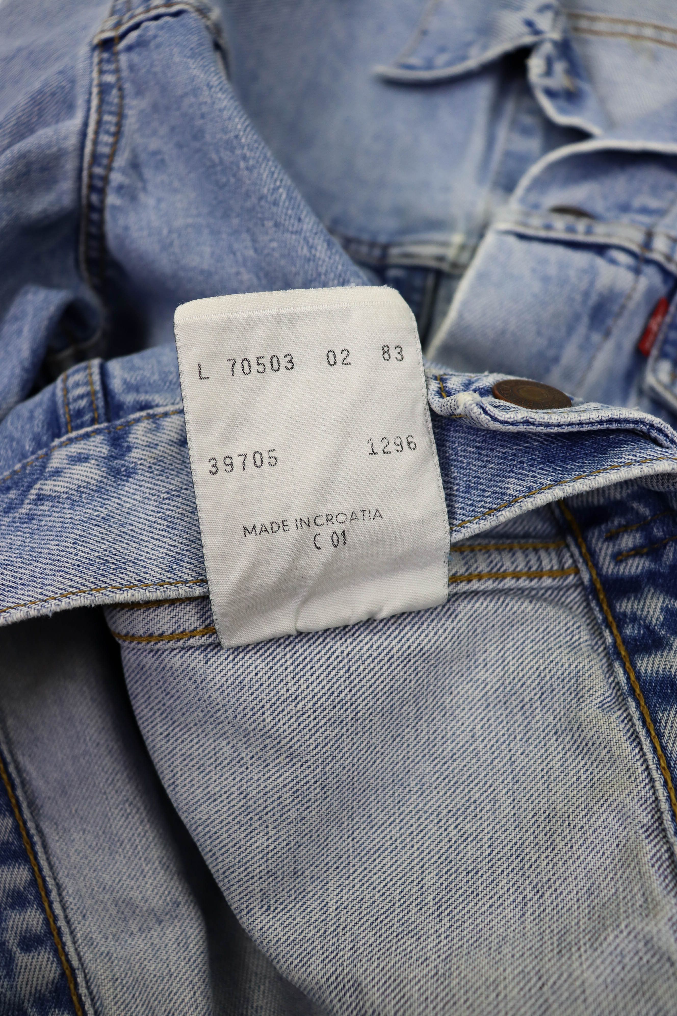 Levi's Levi's 80s Vintage Blue Washed Denim Jeans Trucker Jacket Size US L / EU 52-54 / 3 - 14 Thumbnail