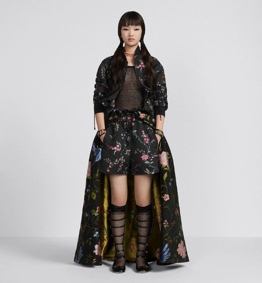 Dior o1sh3x0225 Long Open-Front Skirt in Multicolor Size 30" / US 8 / IT 44 - 2 Thumbnail
