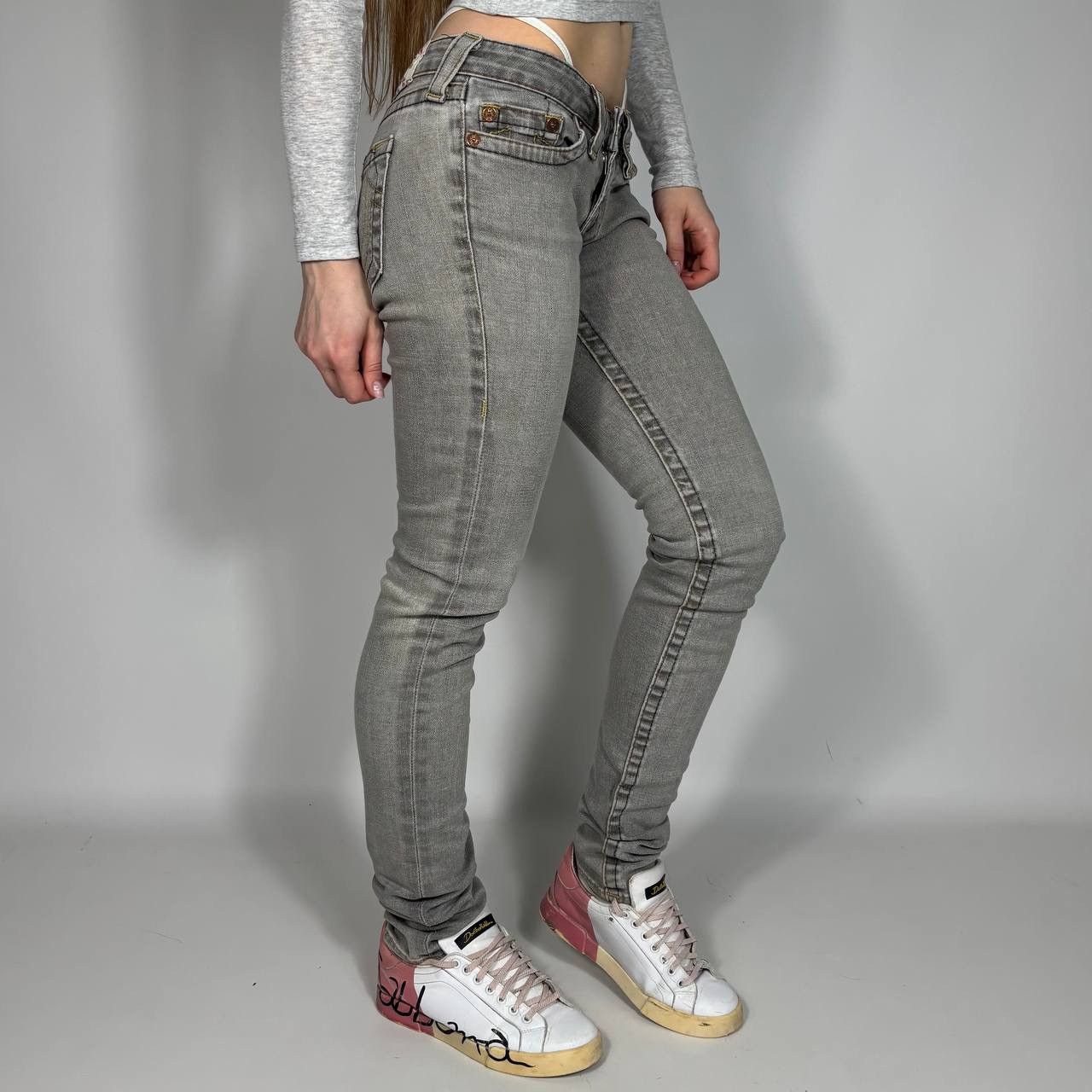 True Religion Vintage Y2K True Religion Japanese Chief Style Jeans Size 29" - 3 Thumbnail