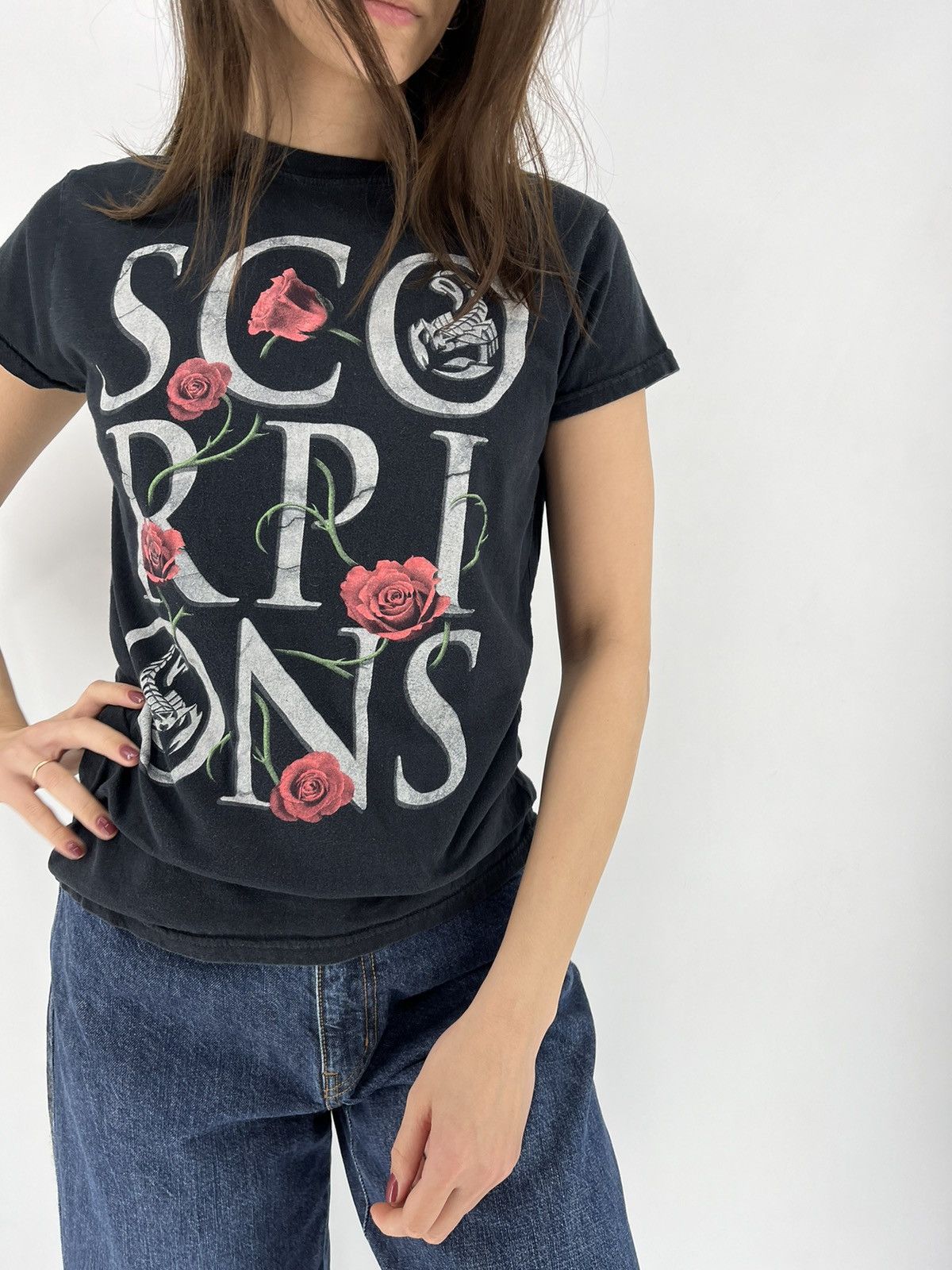 Band Tees × Vintage Vintage Y2k Scorpions Rock Band T-shirt Band Rock Metal Size L / US 10 / IT 46 - 5 Thumbnail