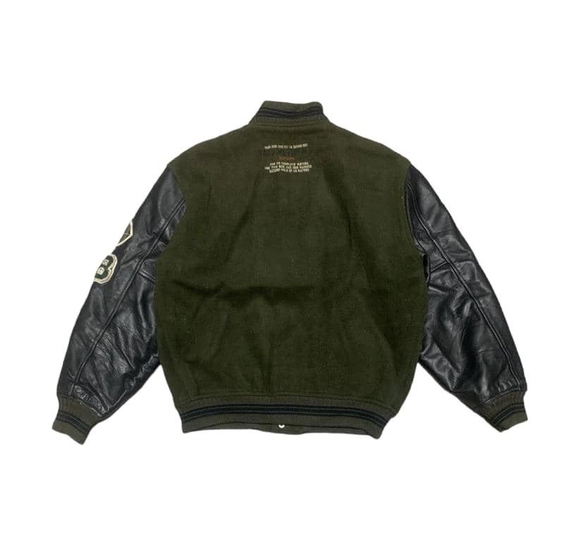 Japanese Brand Vintage 80s Machope Wool Varsity Jacket Sleeve Leather Size US M / EU 48-50 / 2 - 4 Thumbnail