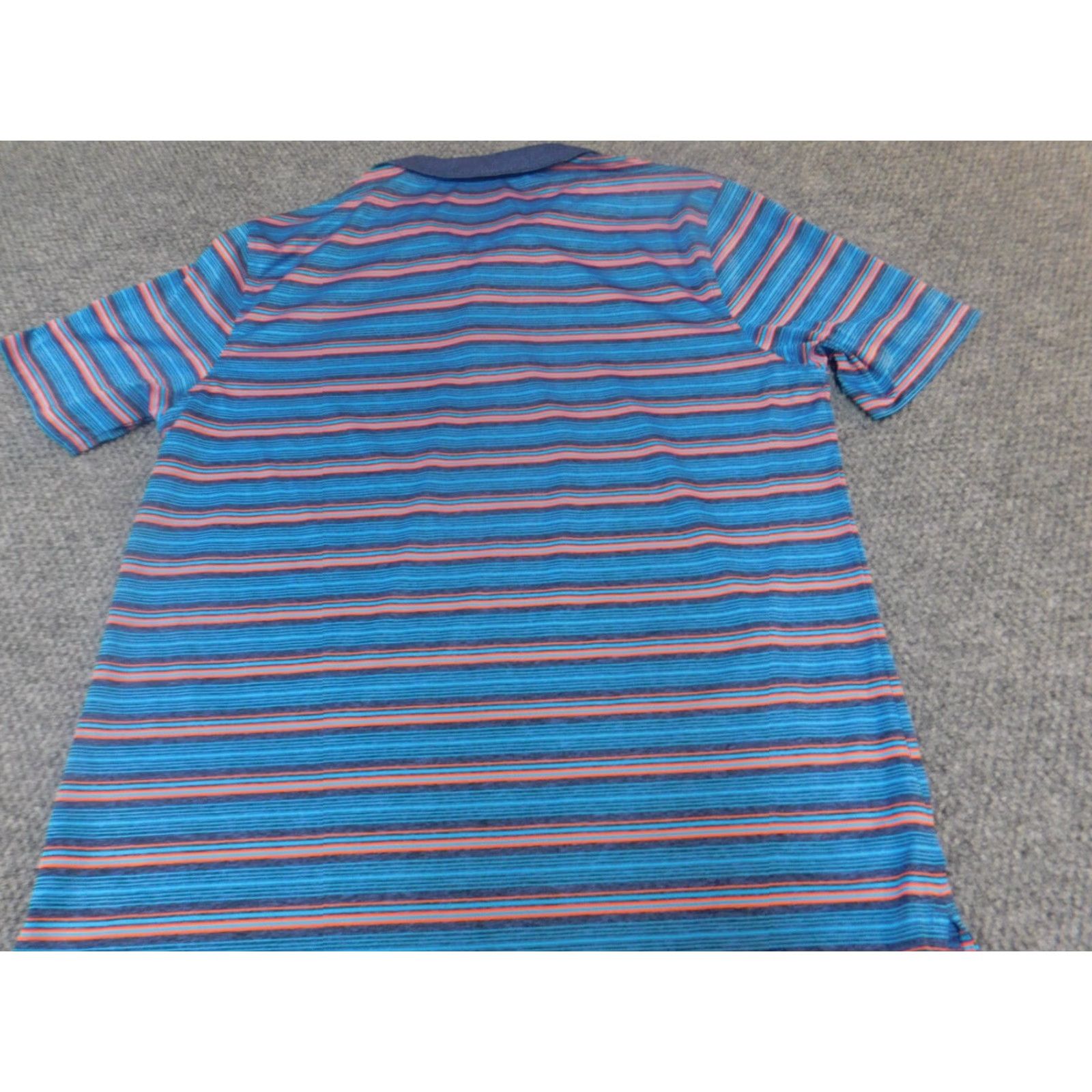 Vintage Saddlebred Polo Shirt Striped Blue L Mens Polo Comfortable Flex Breathable Short Sleeve Size US L / EU 52-54 / 3 - 6 Thumbnail