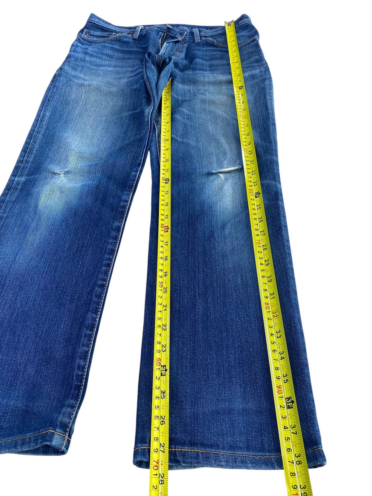 Edwin Edwin 503 Whiskers Ripped Style Loose Jeans Size US 32 / EU 48 - 7 Thumbnail